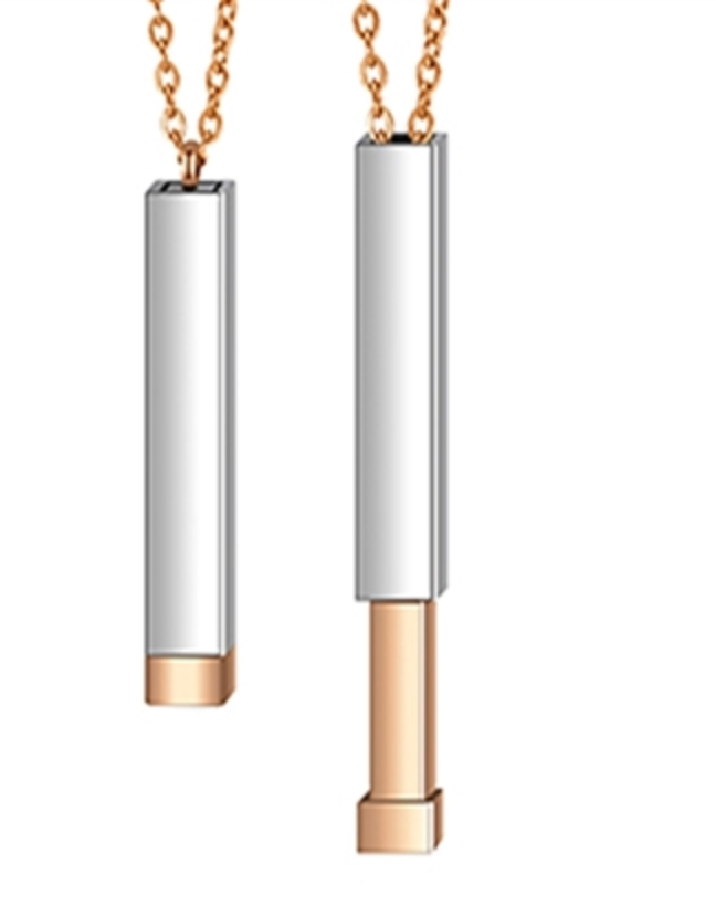 Hidden message necklace