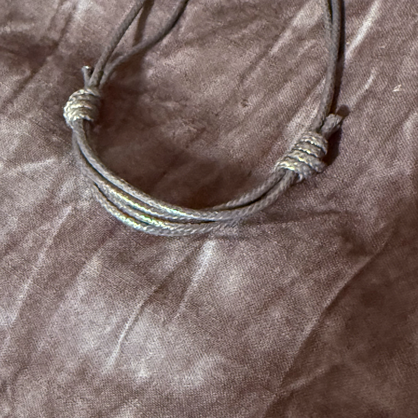 Braided cord rectangular bar bracelet blank