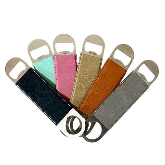 Leatherette bottle opener engraving blank