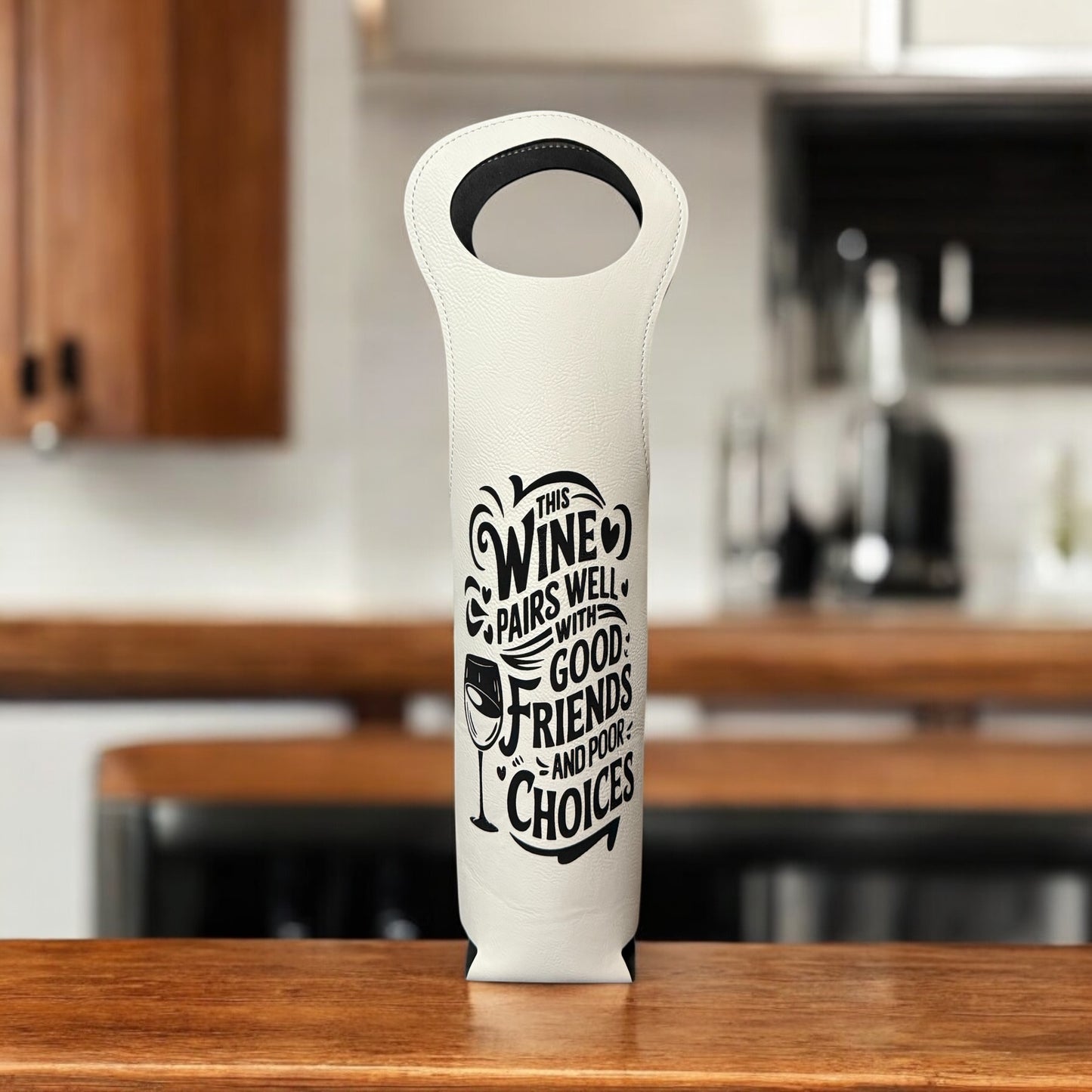 Leatherette Wine Tote holder
