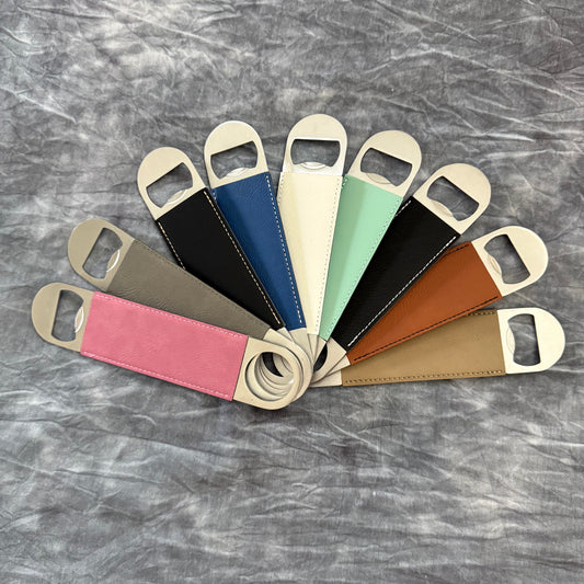 Leatherette bottle opener engraving blank