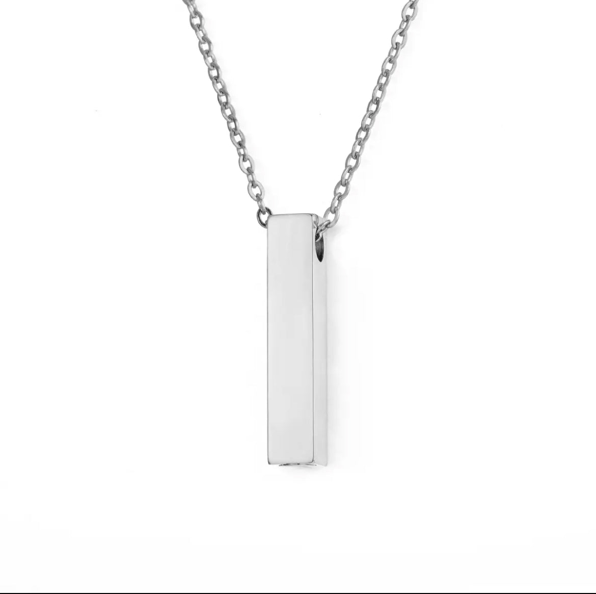 silver necklace cremation urn