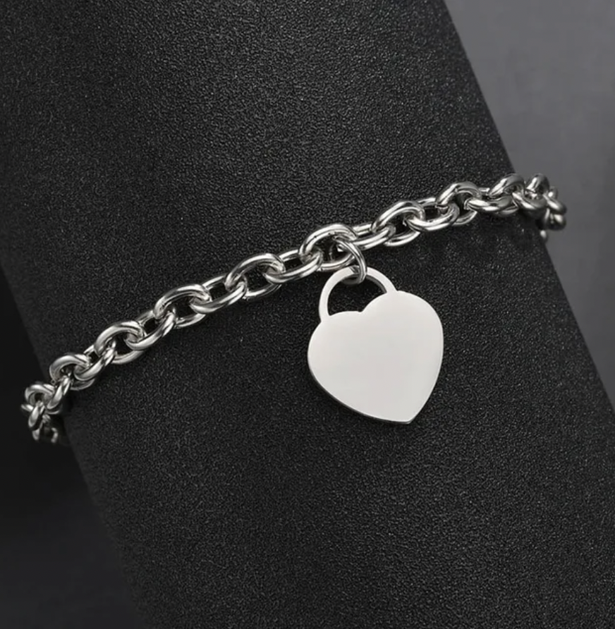 tiffany style heart bracelet blank