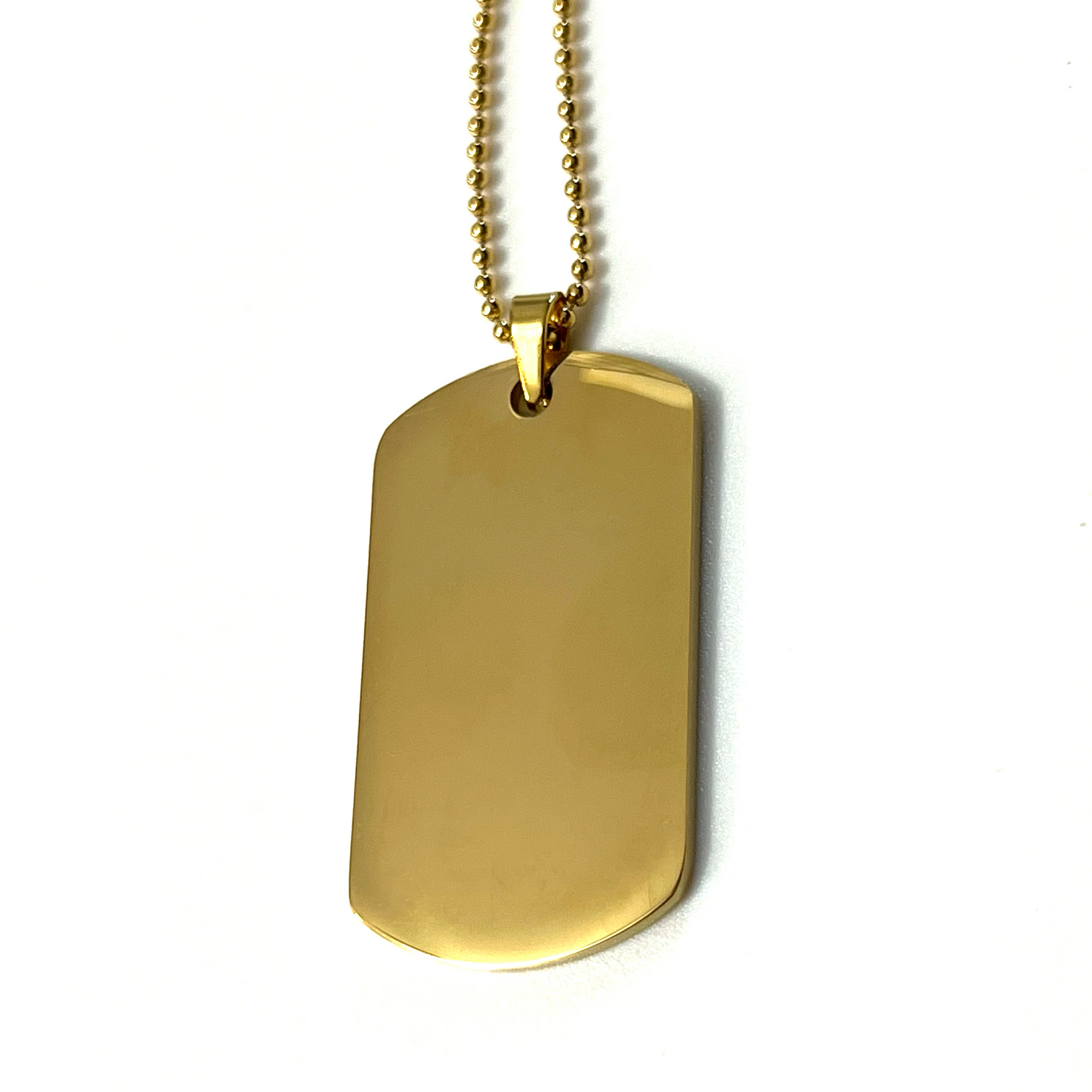 Dog tag necklace engraving blank