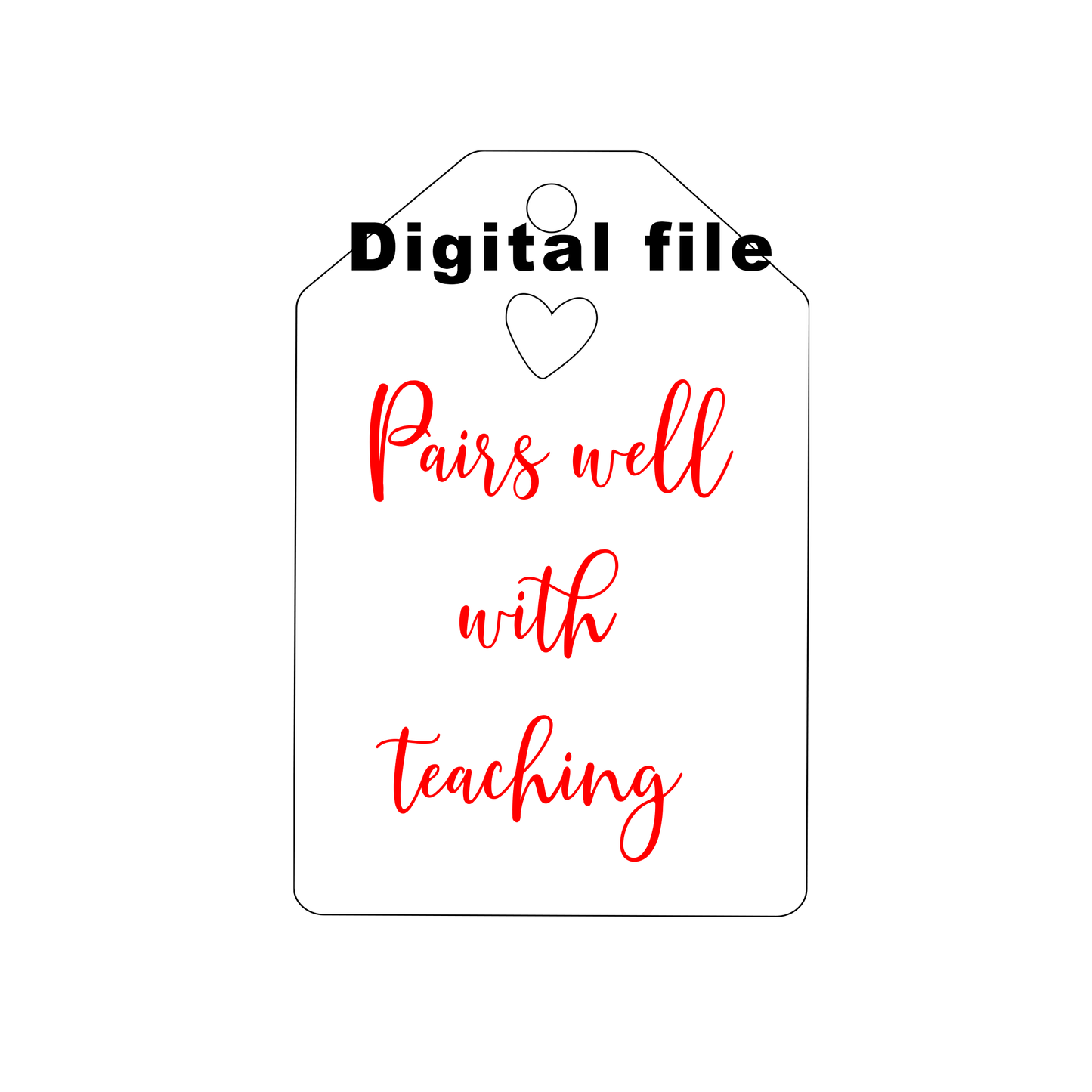 Teachers wine gift tag - file