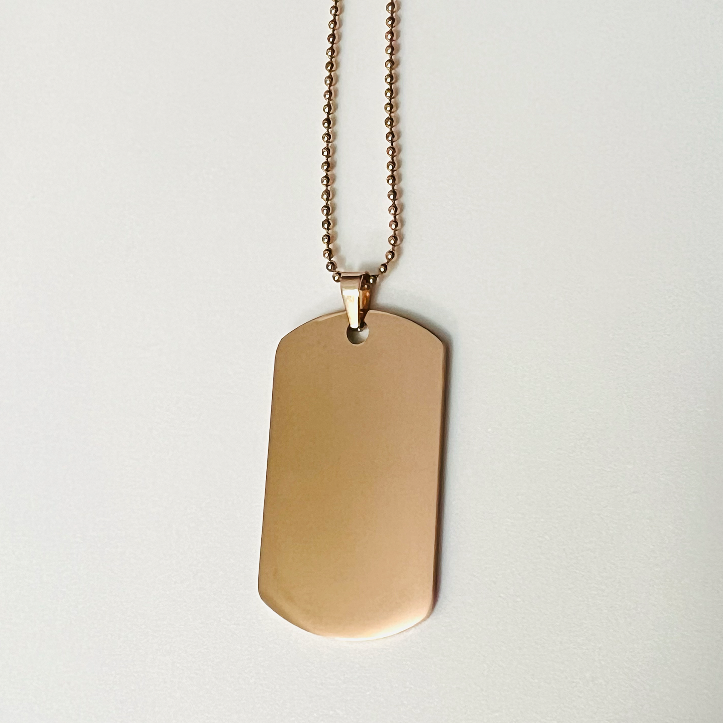 Dog tag necklace engraving blank