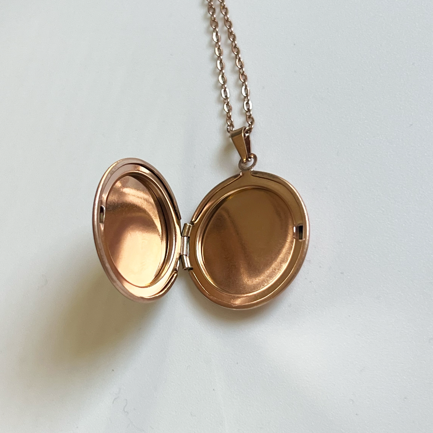 Rosegold locket engraving blank