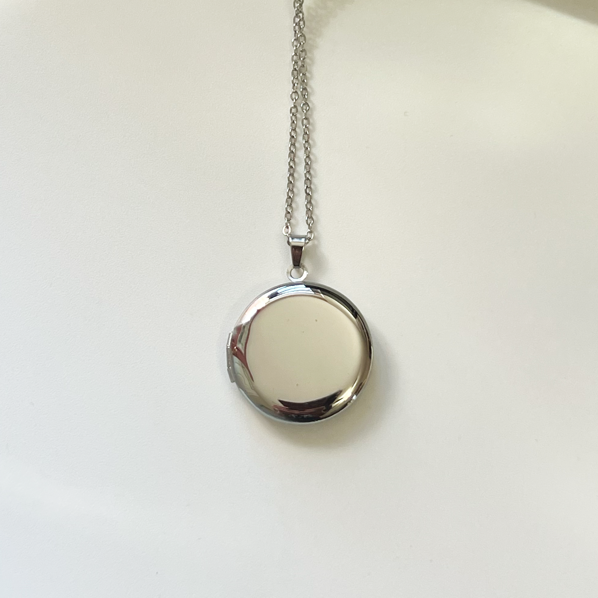 SIlver Round locket engraving blank