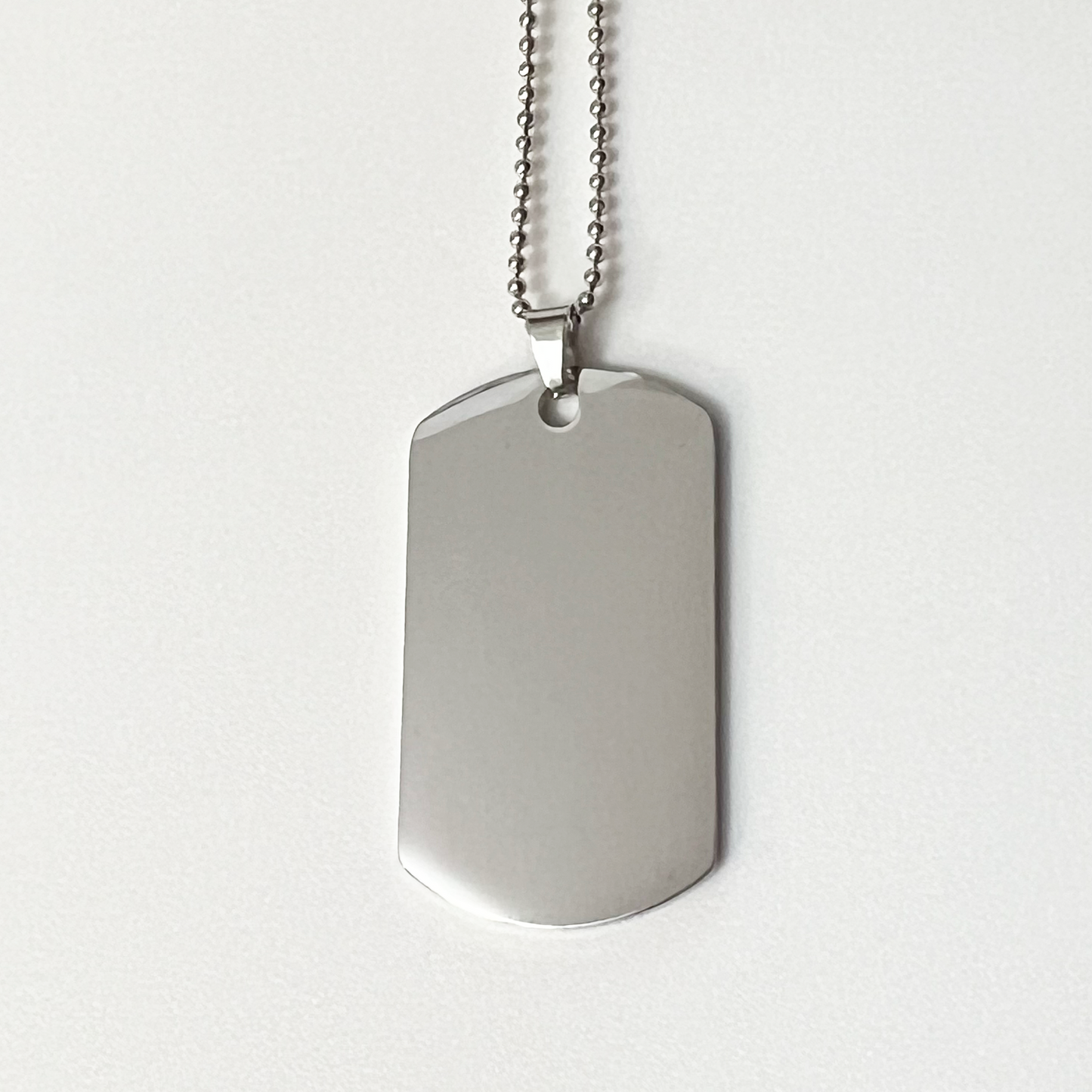 Dog tag necklace engraving blank