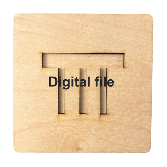 Vertical Bar Necklace jig digital SVG file - This is not a physical product